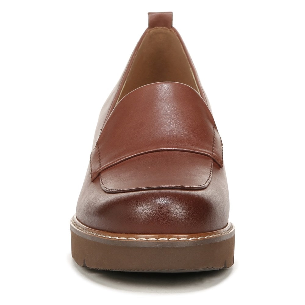 Naturalizer Darry Lug Sole Loafer - Cappuccino Brown Leather
