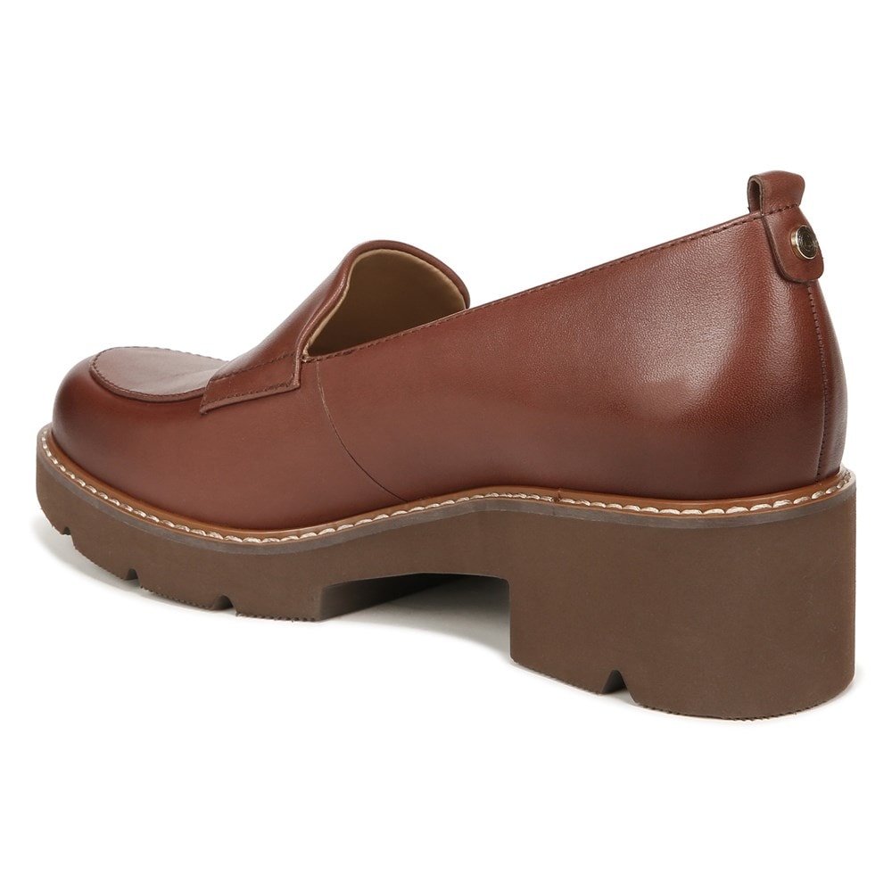 Naturalizer Darry Lug Sole Loafer - Cappuccino Brown Leather