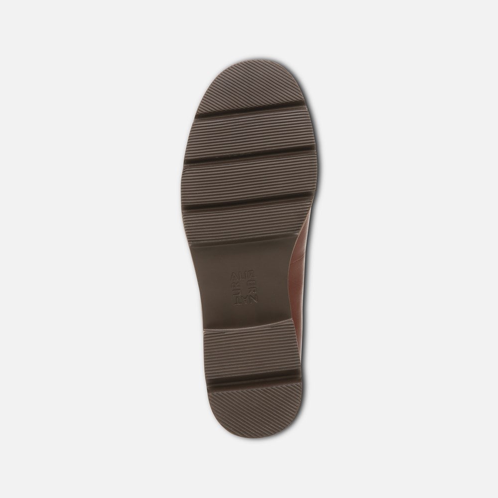 Naturalizer Darry Lug Sole Loafer - Cappuccino Brown Leather