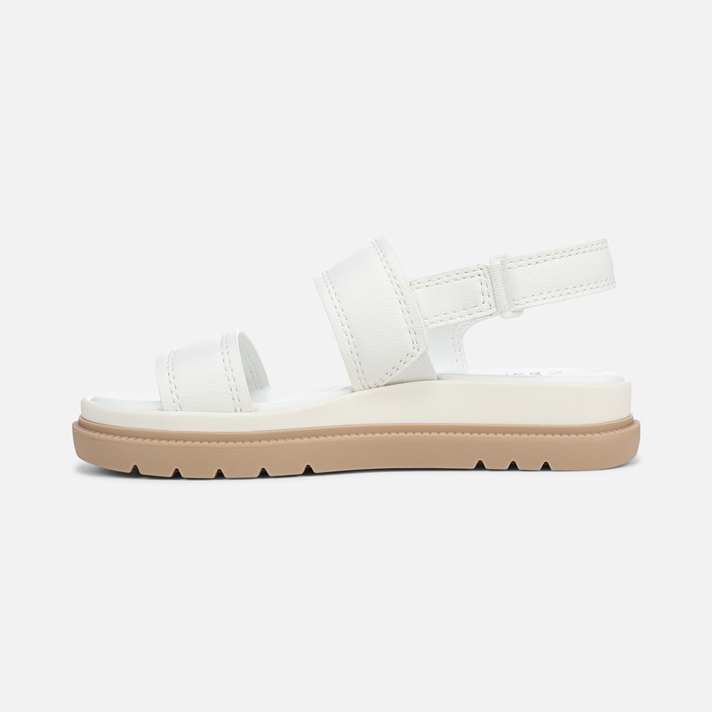 Naturalizer Attract Sandal - White Faux Leather