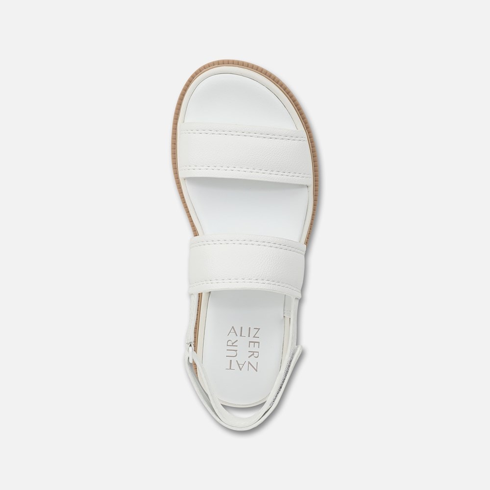 Naturalizer Attract Sandal - White Faux Leather