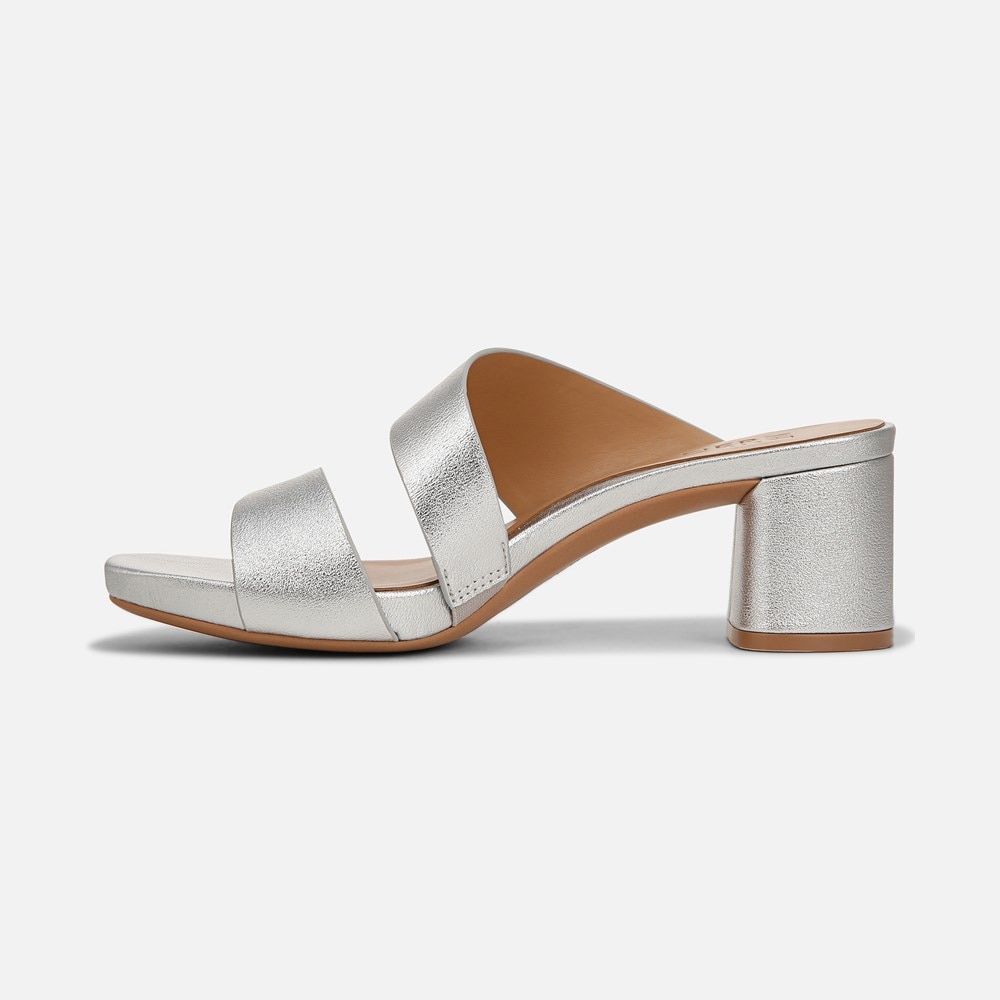 Naturalizer Inez Dress Sandal - Silver Faux Leather
