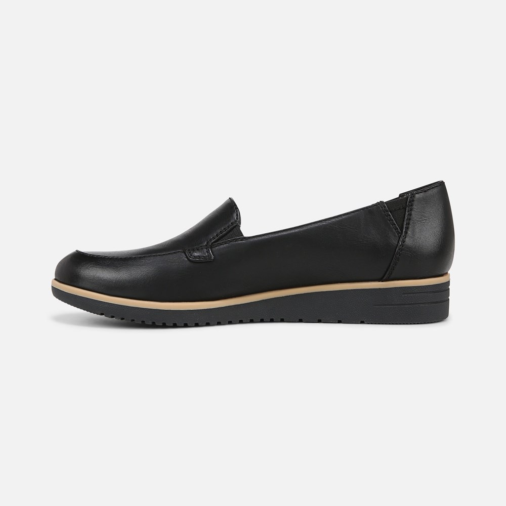 Naturalizer SOUL Idea Moc Loafer - Black Faux Leather