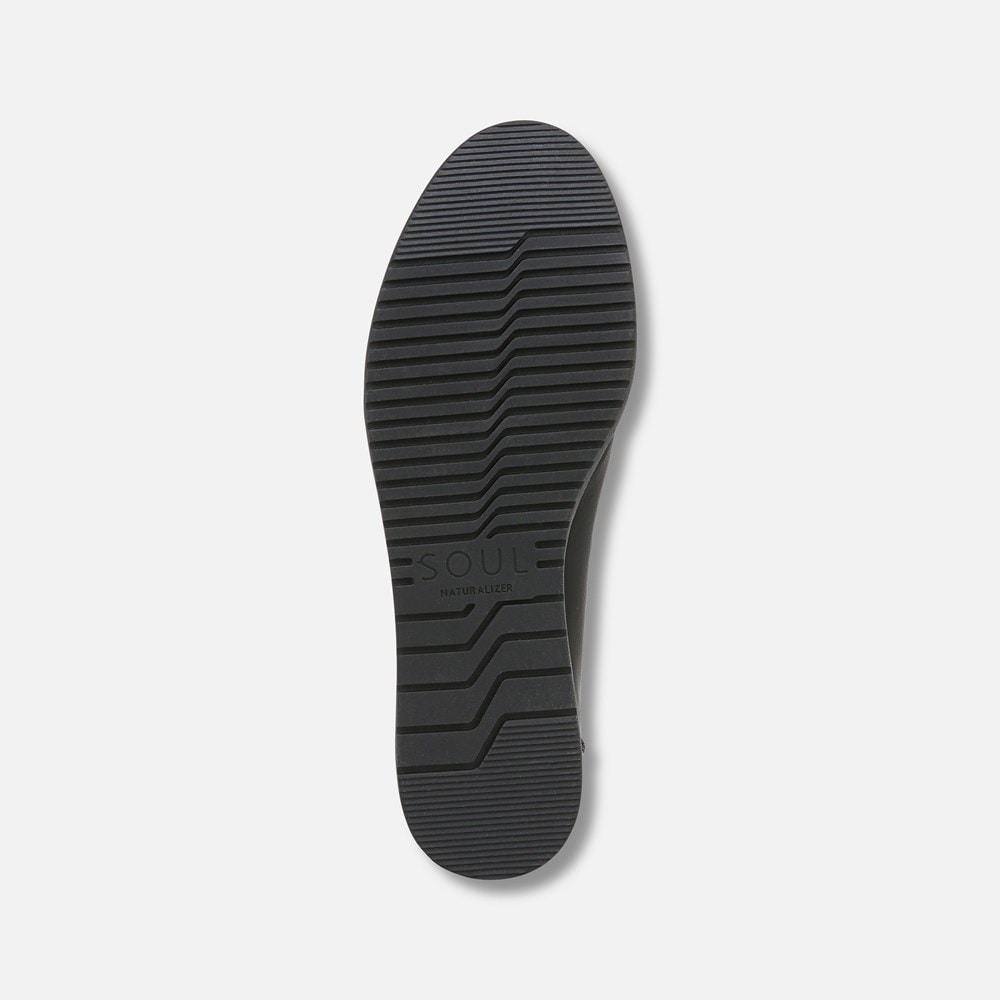 Naturalizer SOUL Idea Moc Loafer - Black Faux Leather