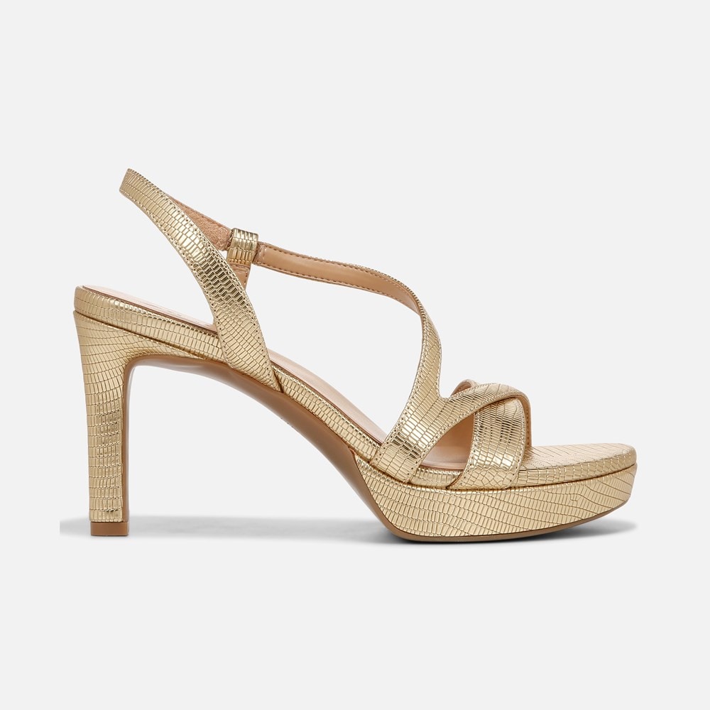 Naturalizer Abby Dress Sandal - Dark Gold Faux Leather