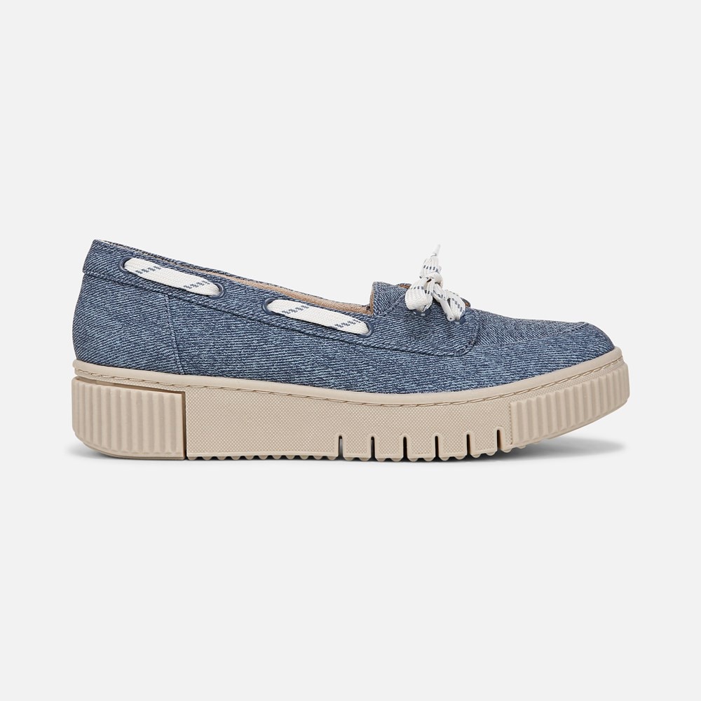 Naturalizer SOUL Tia Boat Shoe - Denim Blue Fabric