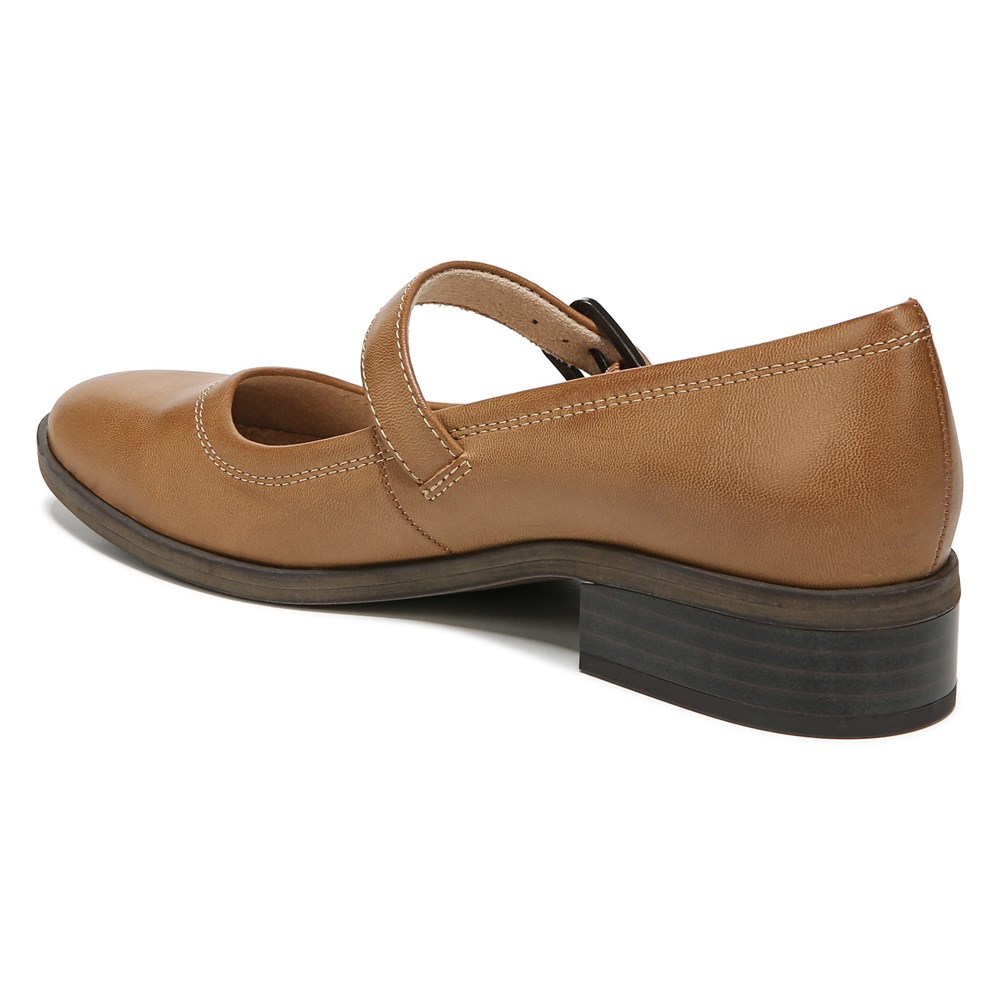 Naturalizer SOUL Ramona Mary Jane Flat - English Tea Brown Synthetic