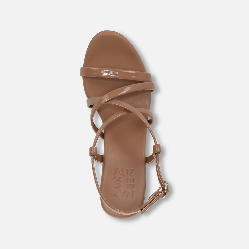 Naturalizer Luisa Dress Sandal - Taupe Patent Leather