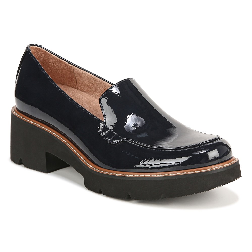 Naturalizer Cabaret Loafer - French Navy Blue Patent Synthe
