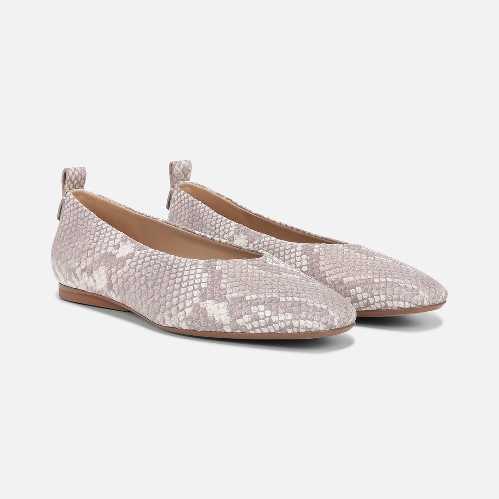Naturalizer 27 Edit Carla Flat - White Snake Pattern Leather