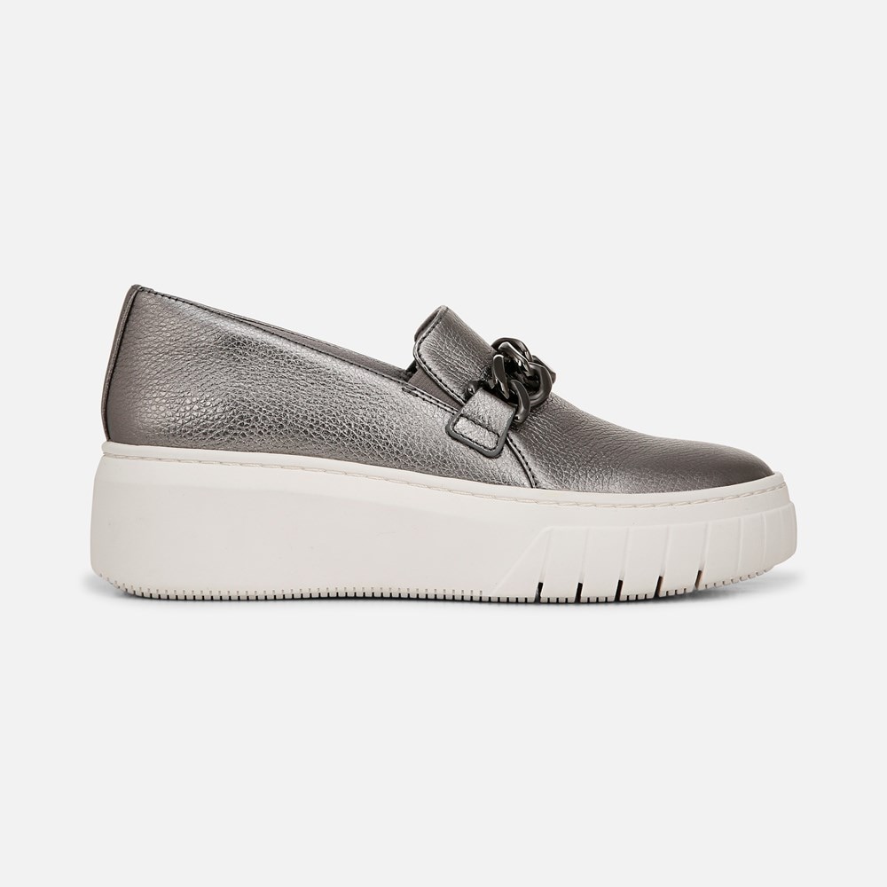 Naturalizer Daphne Slip on Sneaker - Pewter Leather