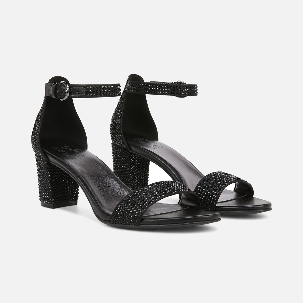 Naturalizer Vera Dress Sandal - Black Satin