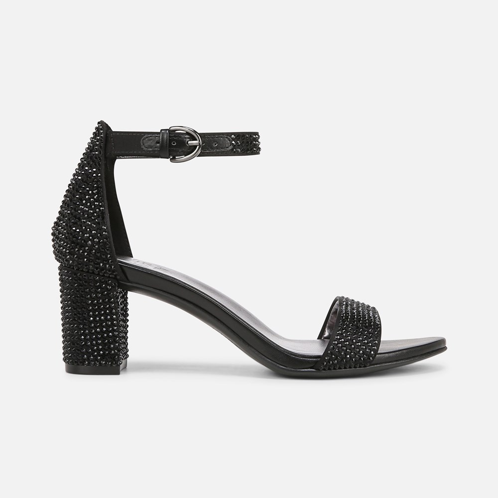 Naturalizer Vera Dress Sandal - Black Satin