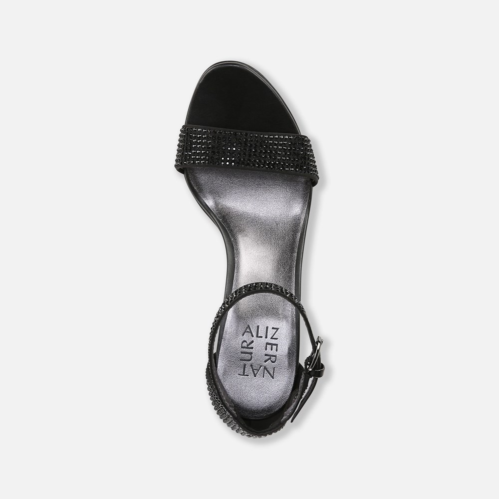 Naturalizer Vera Dress Sandal - Black Satin
