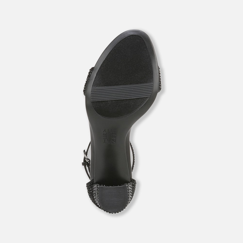 Naturalizer Vera Dress Sandal - Black Satin
