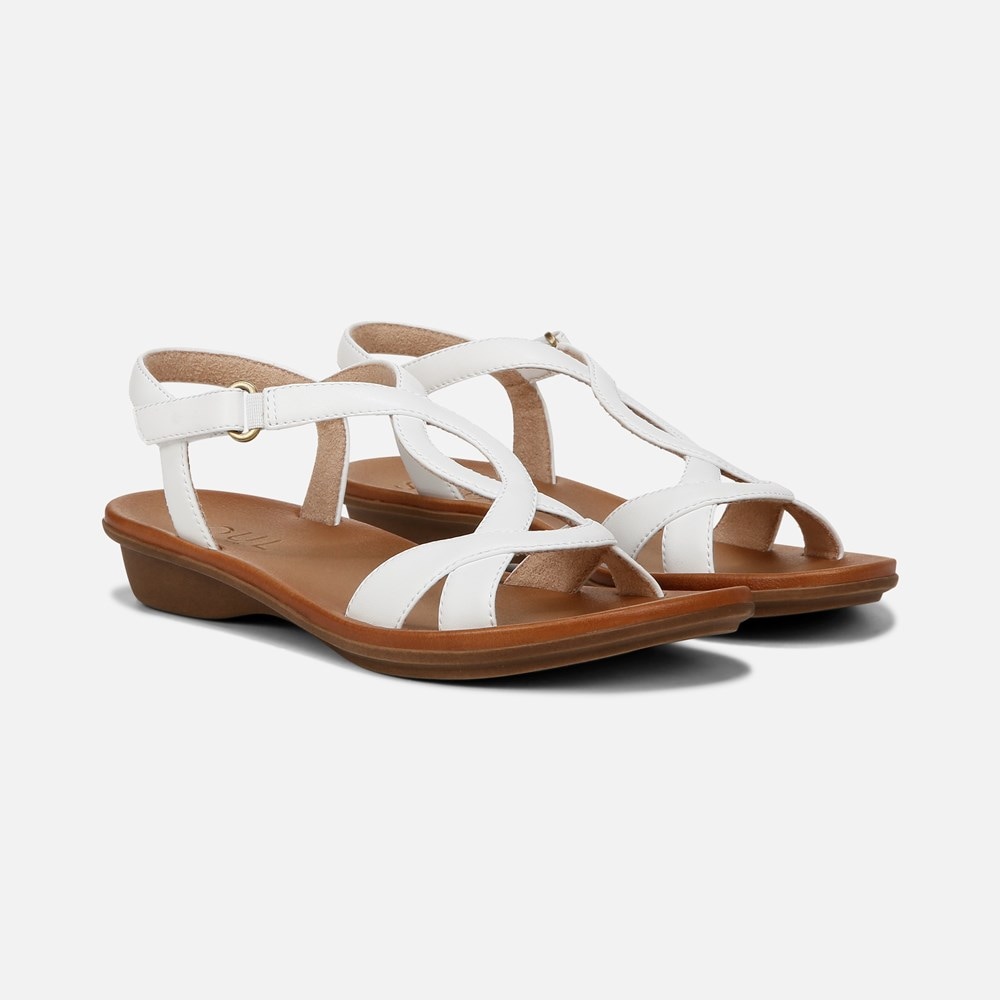 Naturalizer SOUL Solo Sandal - Smooth White Faux Leather