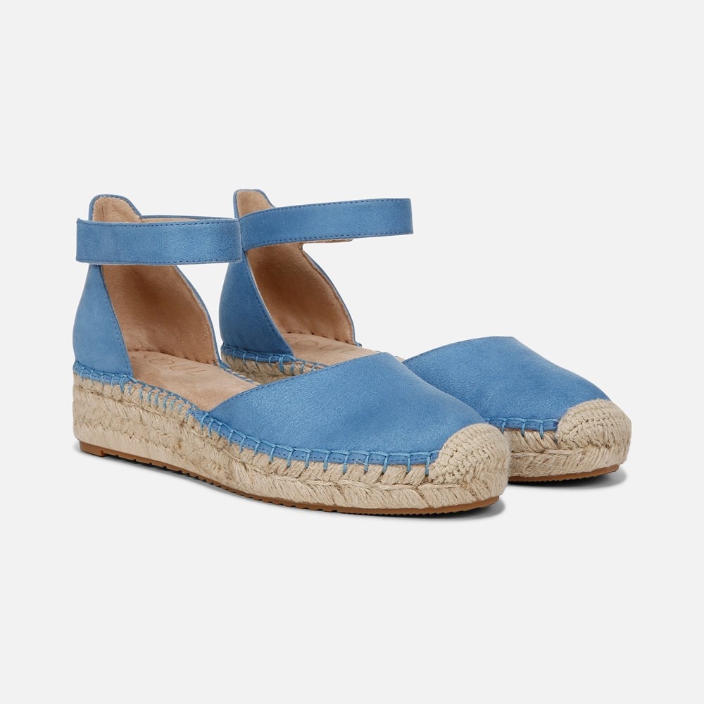 Naturalizer SOUL Wren Espadrille - Linen Blue Fabric