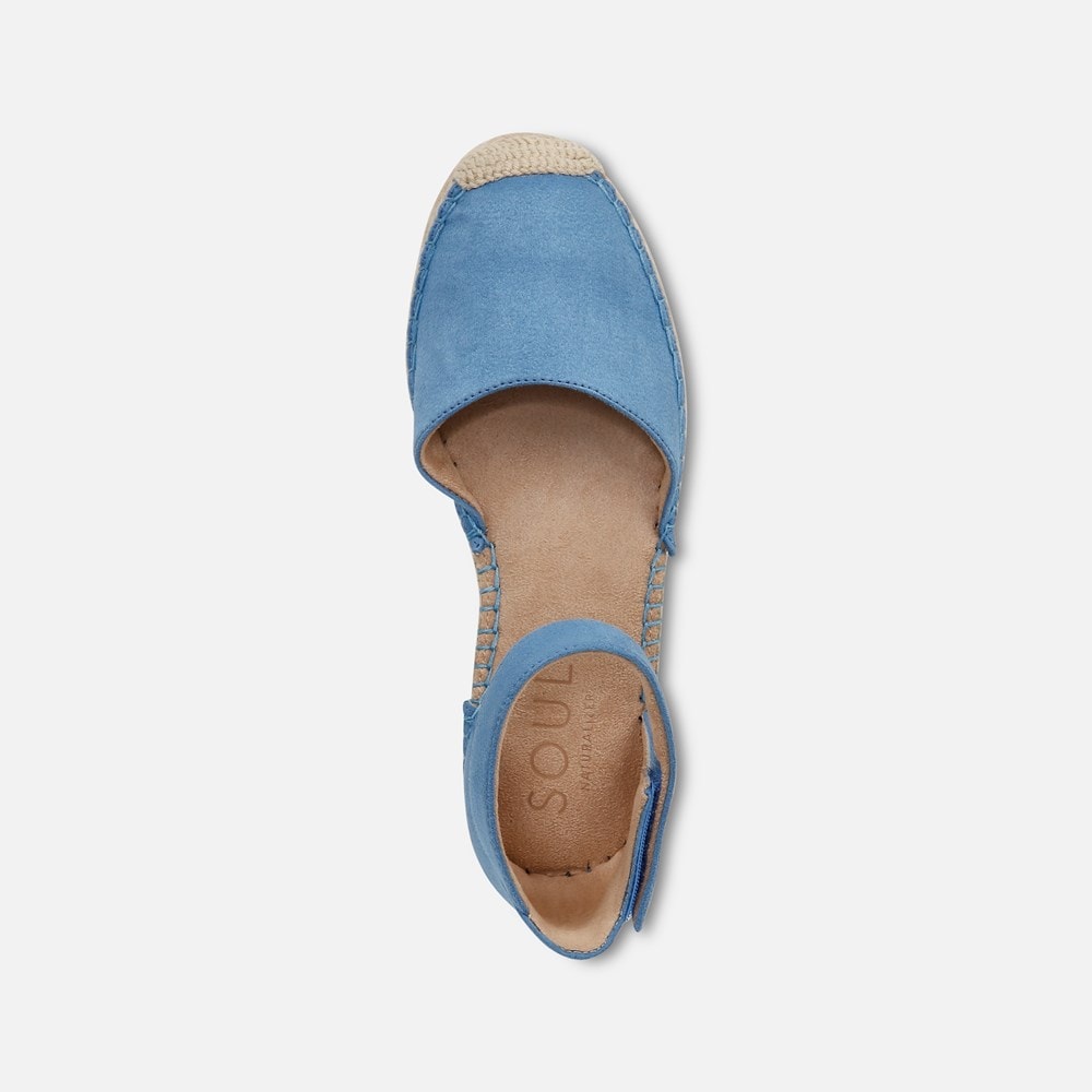 Naturalizer SOUL Wren Espadrille - Linen Blue Fabric