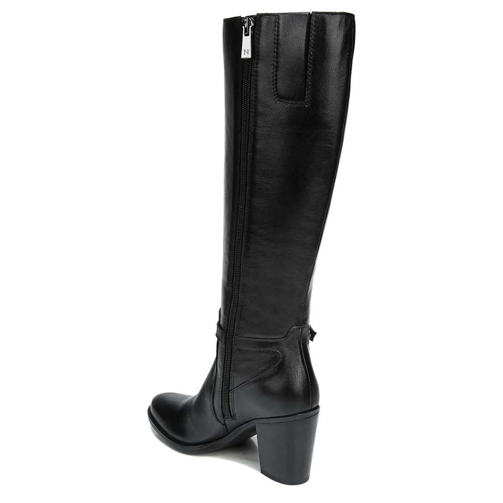 Naturalizer Kalina Narrow Calf Knee High Boot - Black Leather