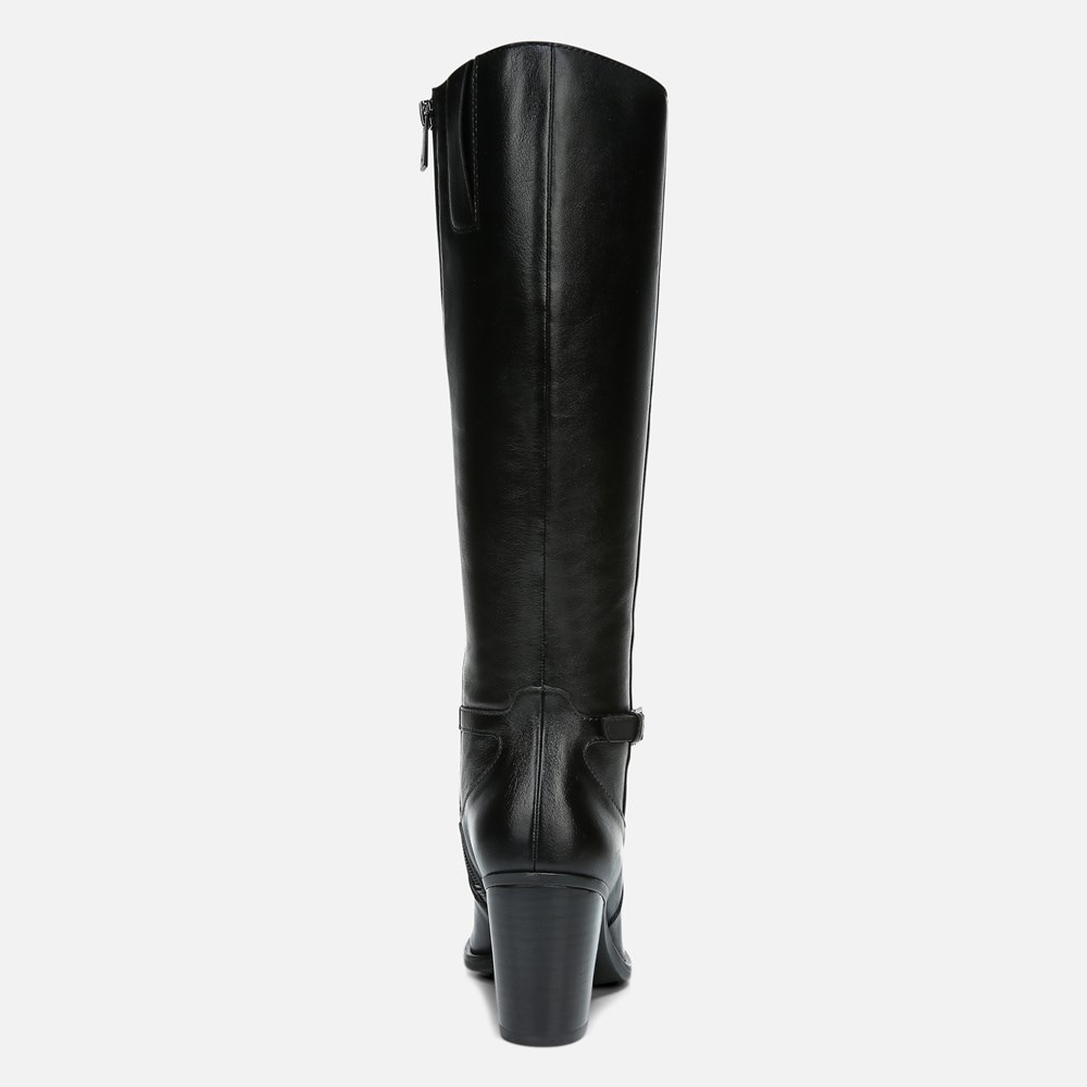 Naturalizer Kalina Narrow Calf Knee High Boot - Black Leather