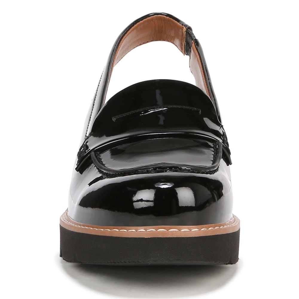Naturalizer Darry Lug Sole Slingback Loafer - Black Patent