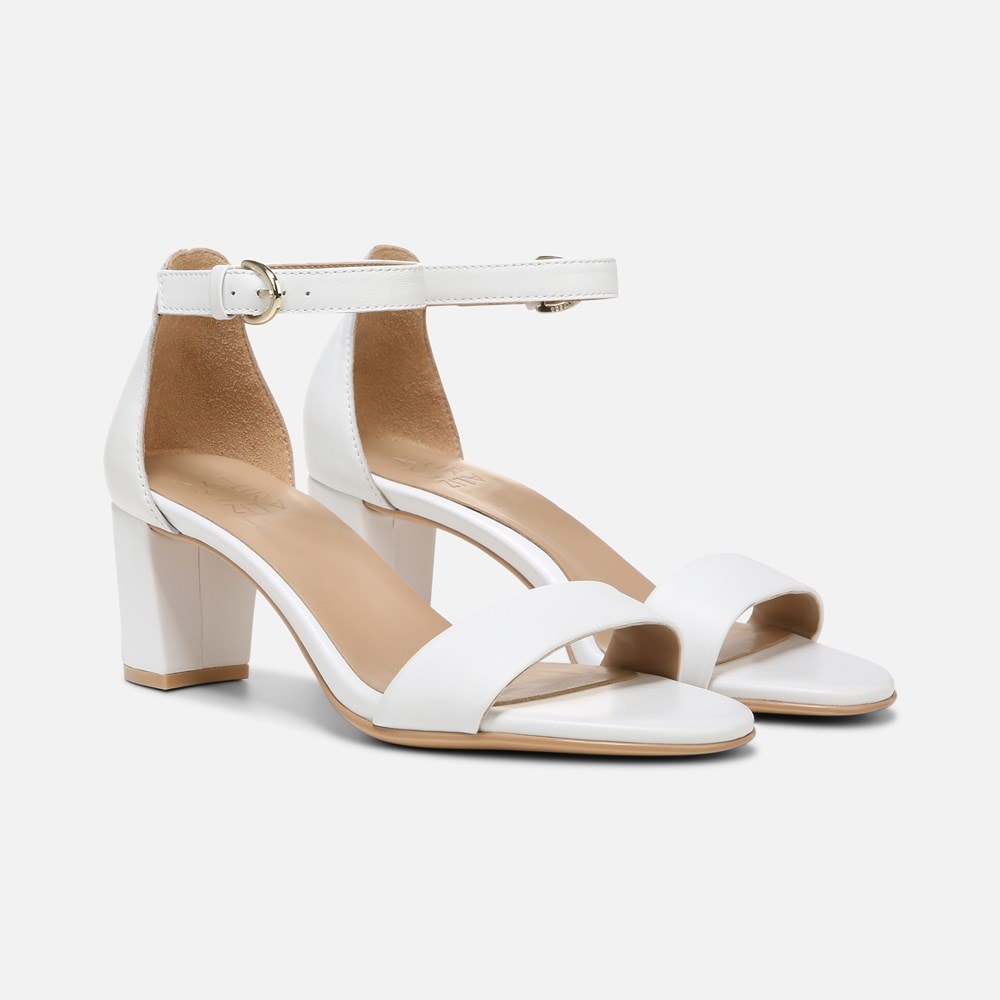 Naturalizer Vera Dress Sandal - White Leather