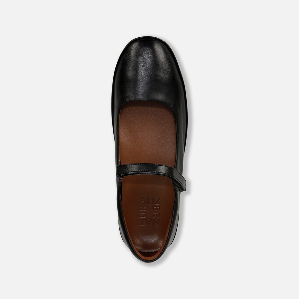 Naturalizer Behold Mary Jane Flat - Black Leather