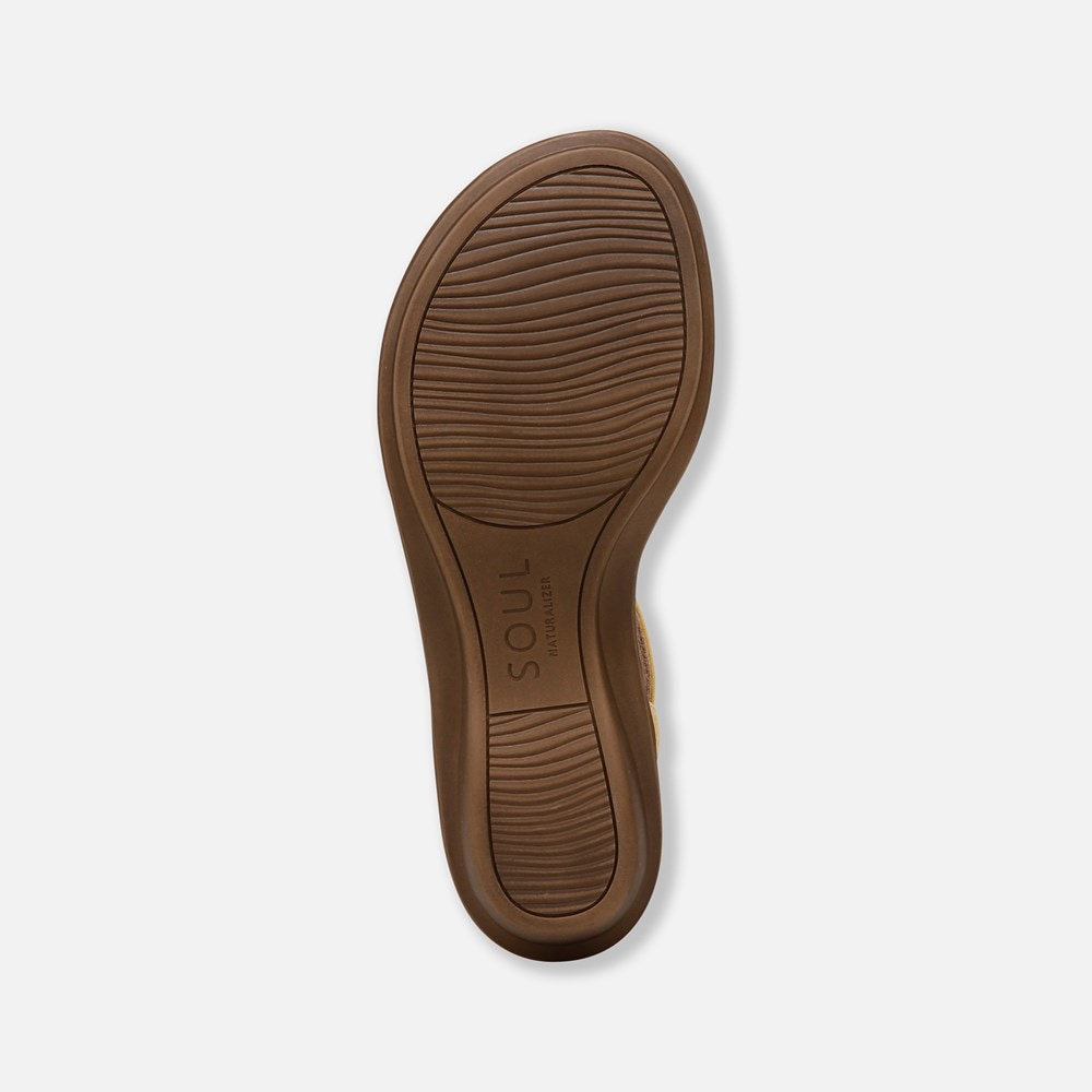 Naturalizer SOUL Solo Sandal - Yellow Faux Leather