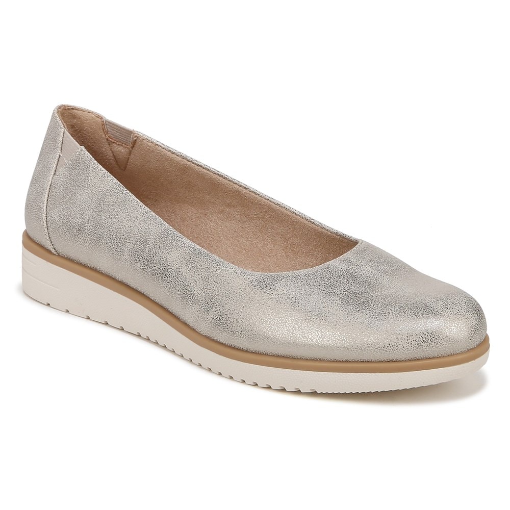 Naturalizer SOUL Idea Ballet Flat - Light Gold Synthetic
