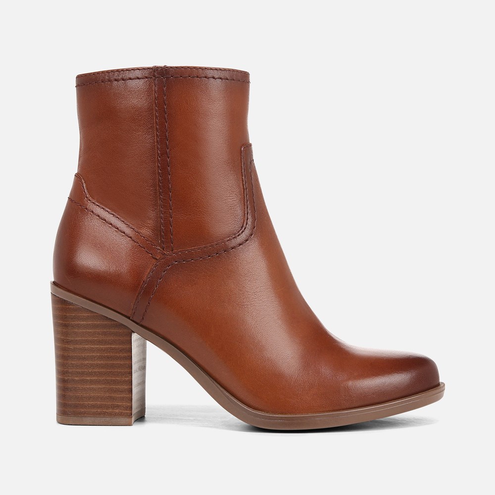 Naturalizer Kalina Ankle Bootie - Cider Spice Brown Leather