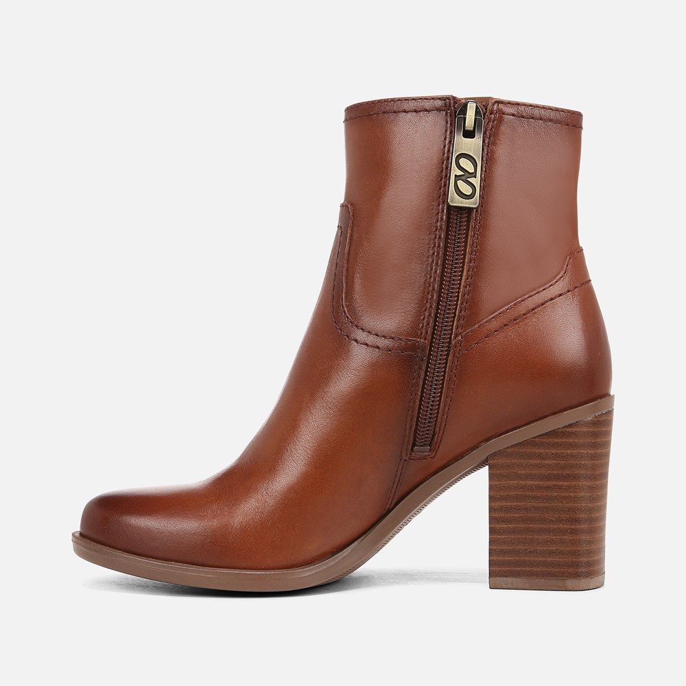 Naturalizer Kalina Ankle Bootie - Cider Spice Brown Leather