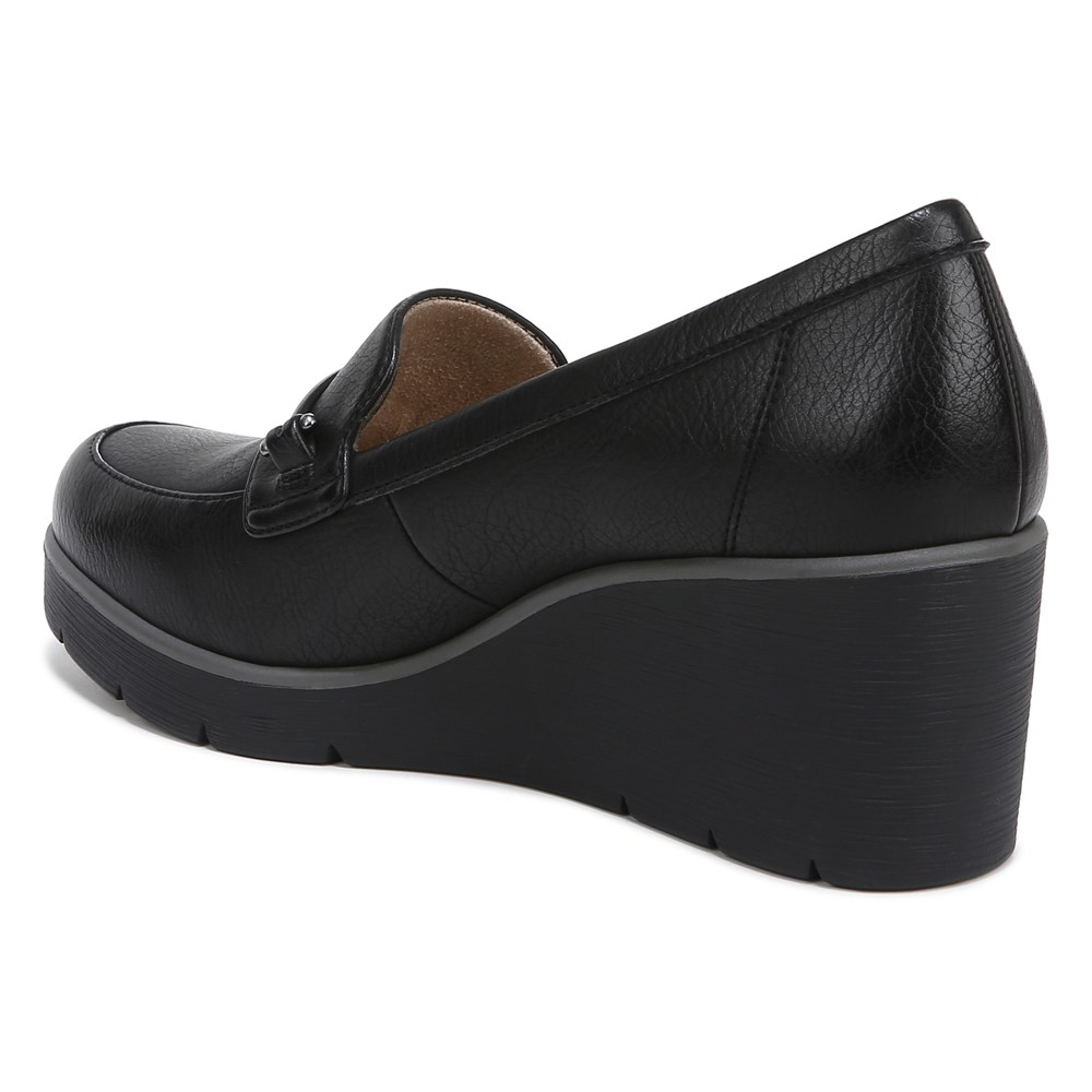 Naturalizer SOUL Achieve Wedge - Black Synthetic