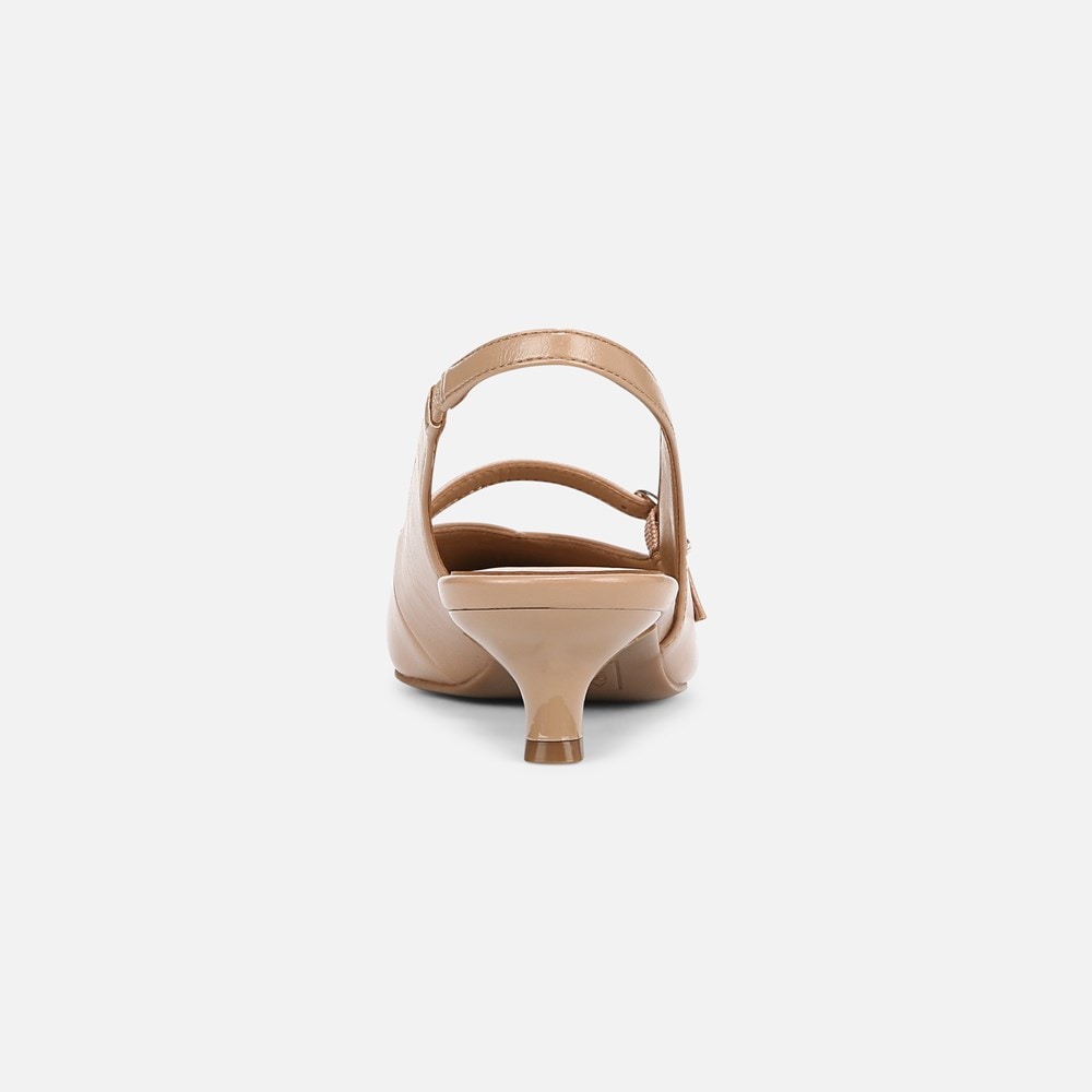 Naturalizer Grayson Mary Jane Slingback - Taupe Faux Leather