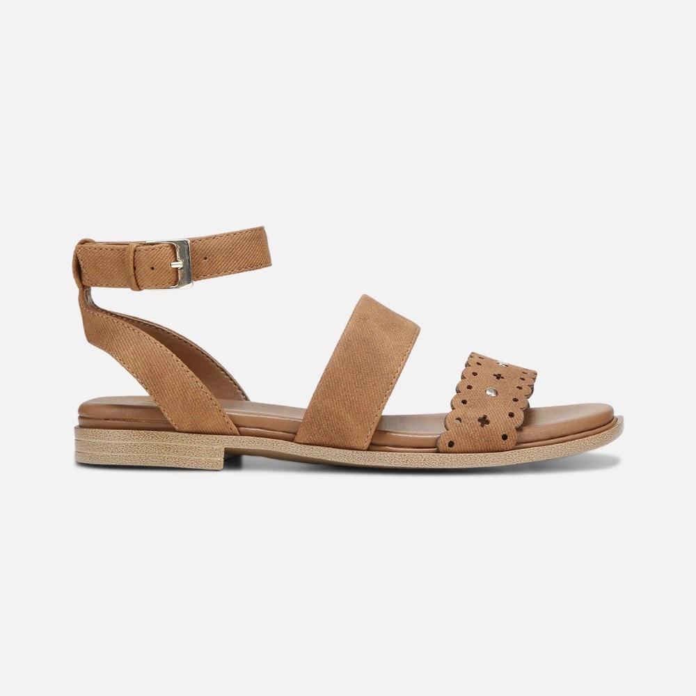 Naturalizer Gana Strappy Sandal - Brown Faux Leather