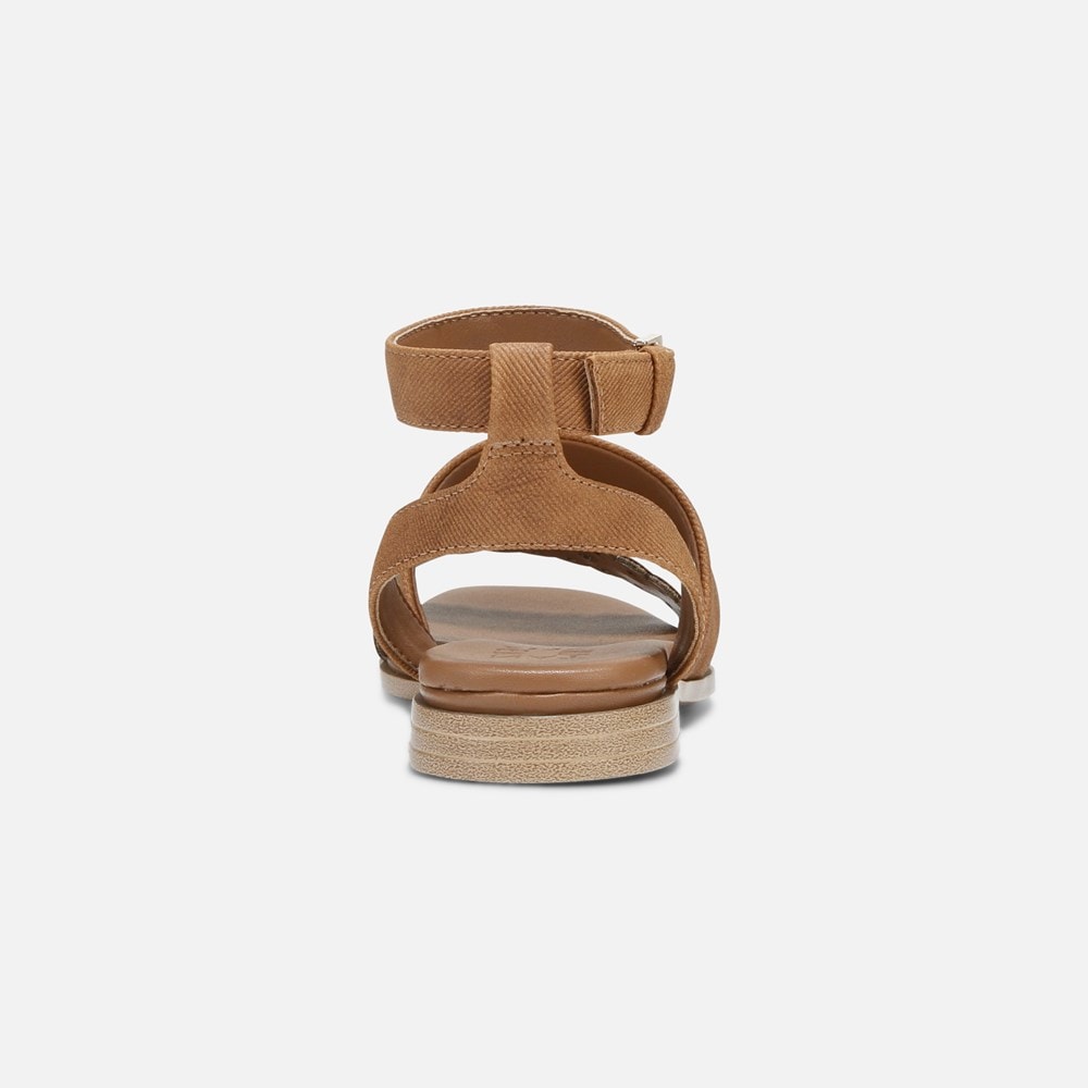 Naturalizer Gana Strappy Sandal - Brown Faux Leather