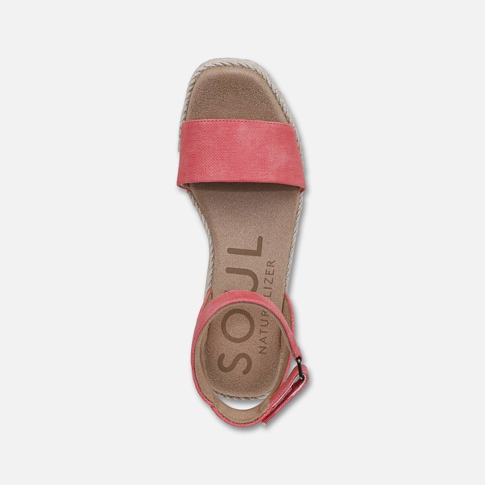 Naturalizer SOUL Gloria Espadrille - Coral Fabric