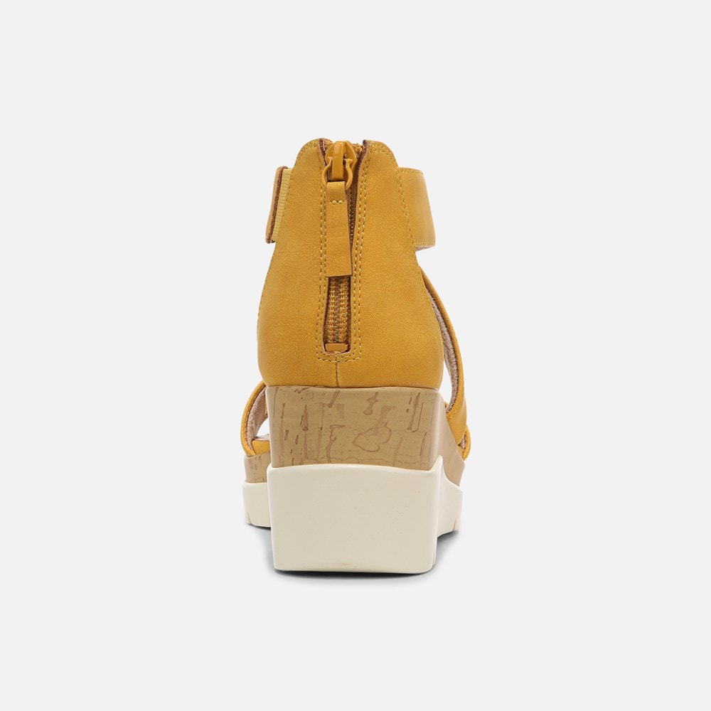 Naturalizer Soul Goodtimes Wedge Sandal - Yellow Synthetic