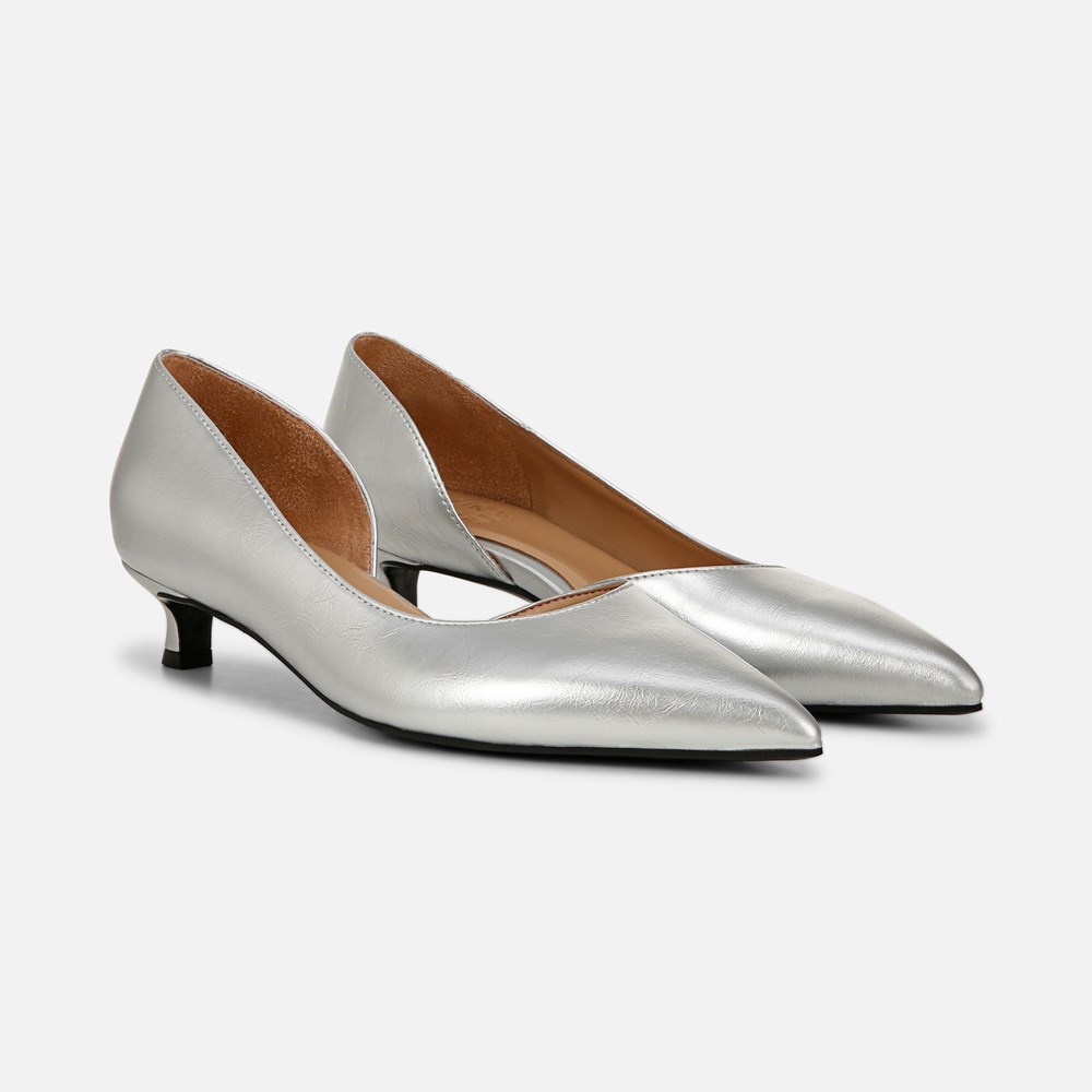 Naturalizer Gallent Pump - Silver Faux Leather