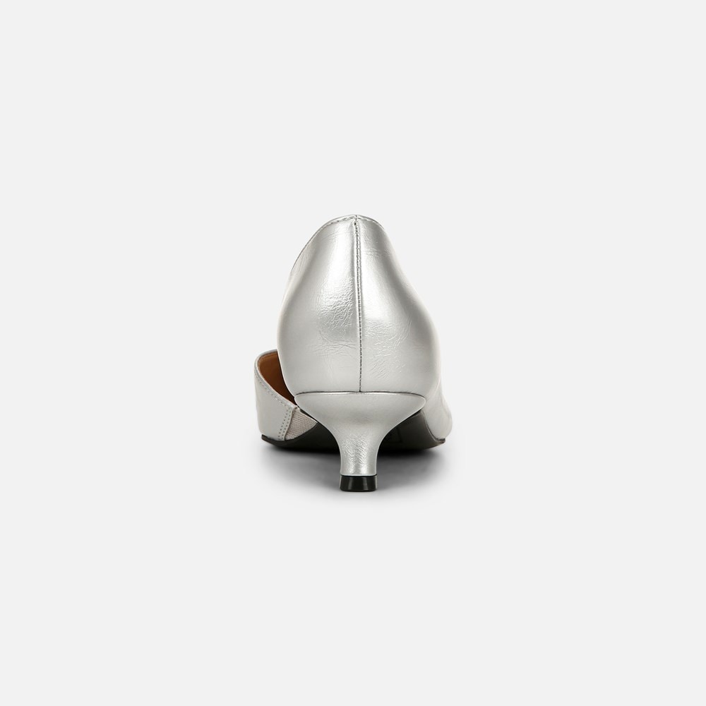 Naturalizer Gallent Pump - Silver Faux Leather