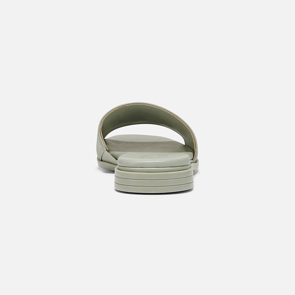 Naturalizer Genevieve Slide Sandal - Pistachio Green Leather