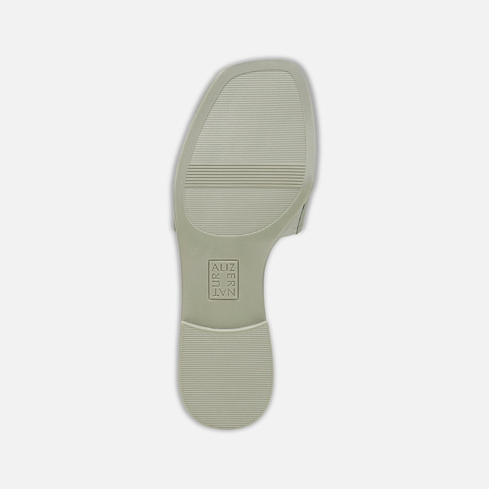 Naturalizer Genevieve Slide Sandal - Pistachio Green Leather