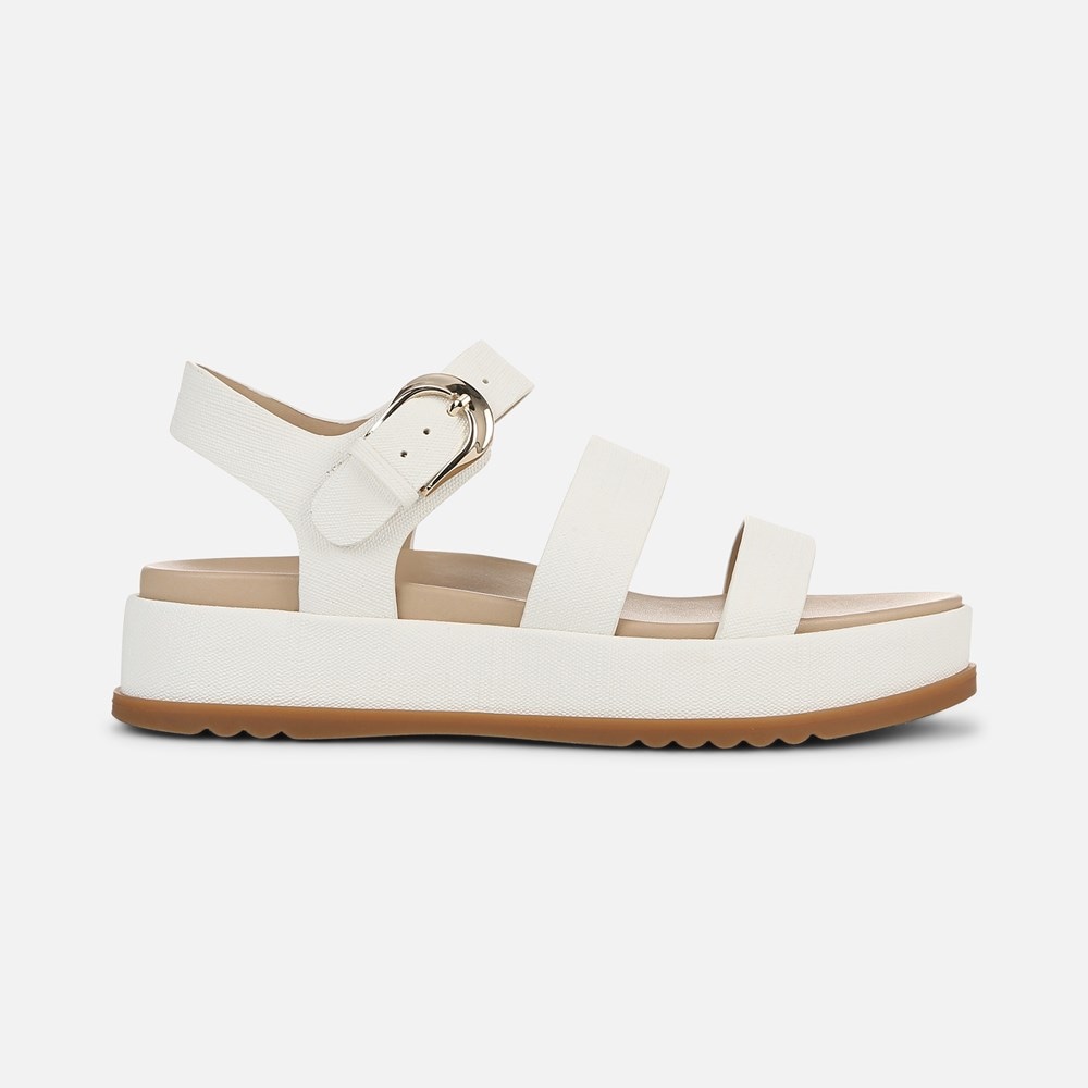 Naturalizer 27 EDIT Zizi Sandal - White Faux Leather
