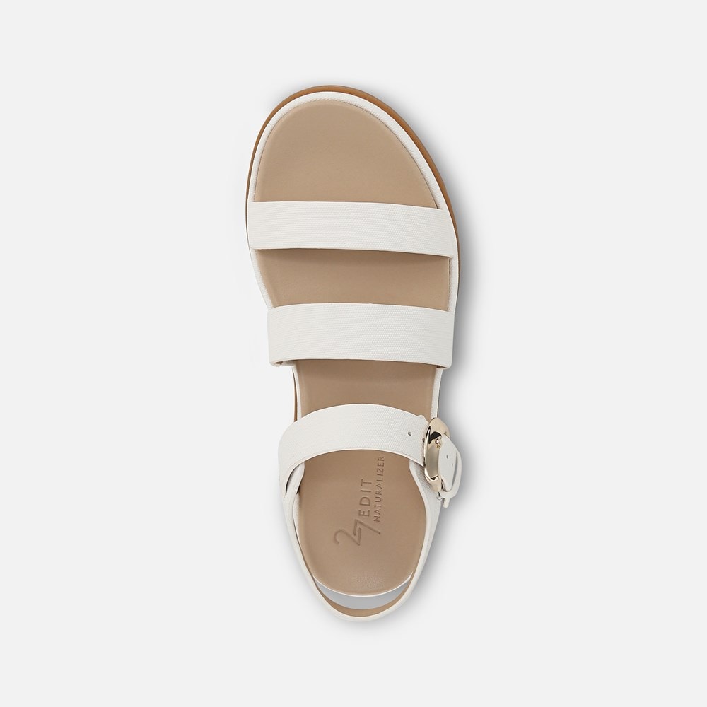 Naturalizer 27 EDIT Zizi Sandal - White Faux Leather