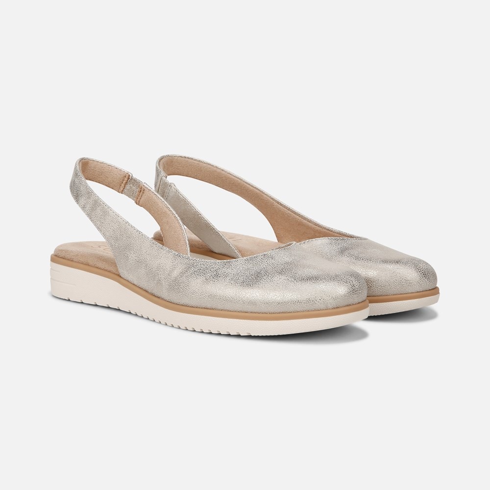 Naturalizer SOUL Idea d'Orsay Flat - Light Gold Faux Leather