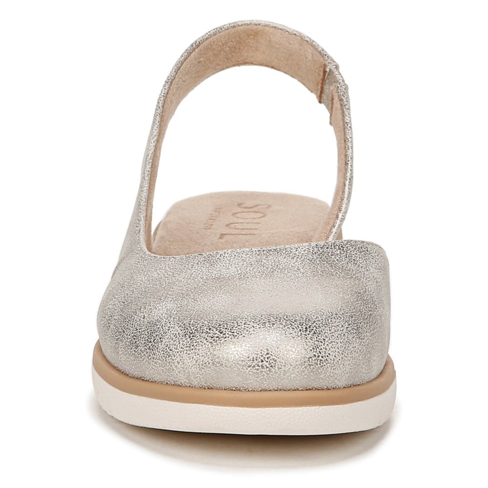 Naturalizer SOUL Idea d\'Orsay Flat - Light Gold Faux Leather