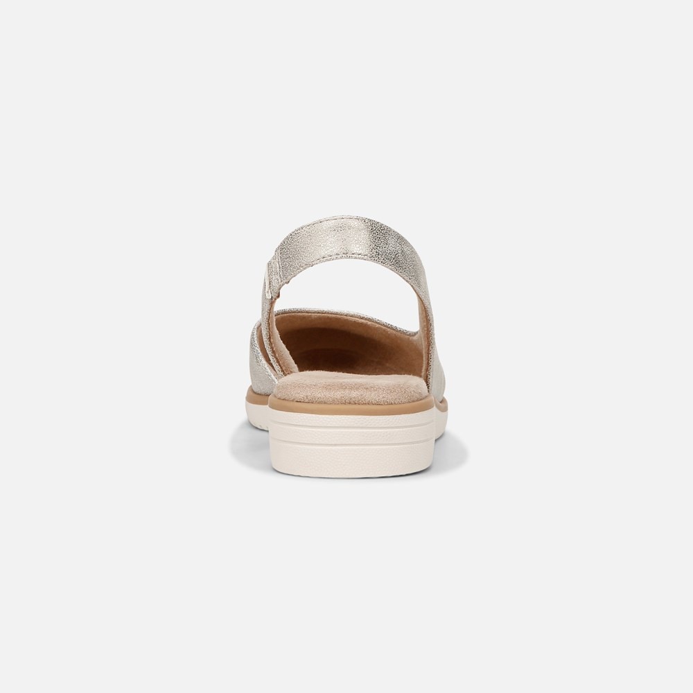 Naturalizer SOUL Idea d\'Orsay Flat - Light Gold Faux Leather