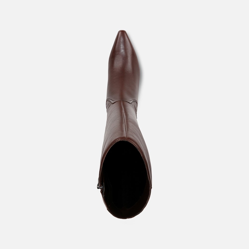 Naturalizer Deesha Wide Calf Knee High Boot - Chocolate Bar Leather