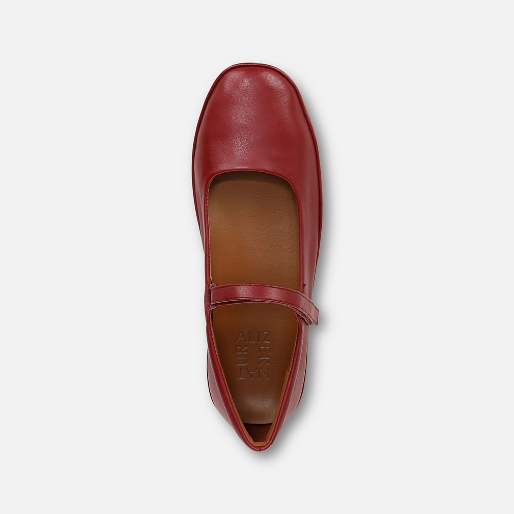 Naturalizer Behold Mary Jane Flat - Cranberry Leather