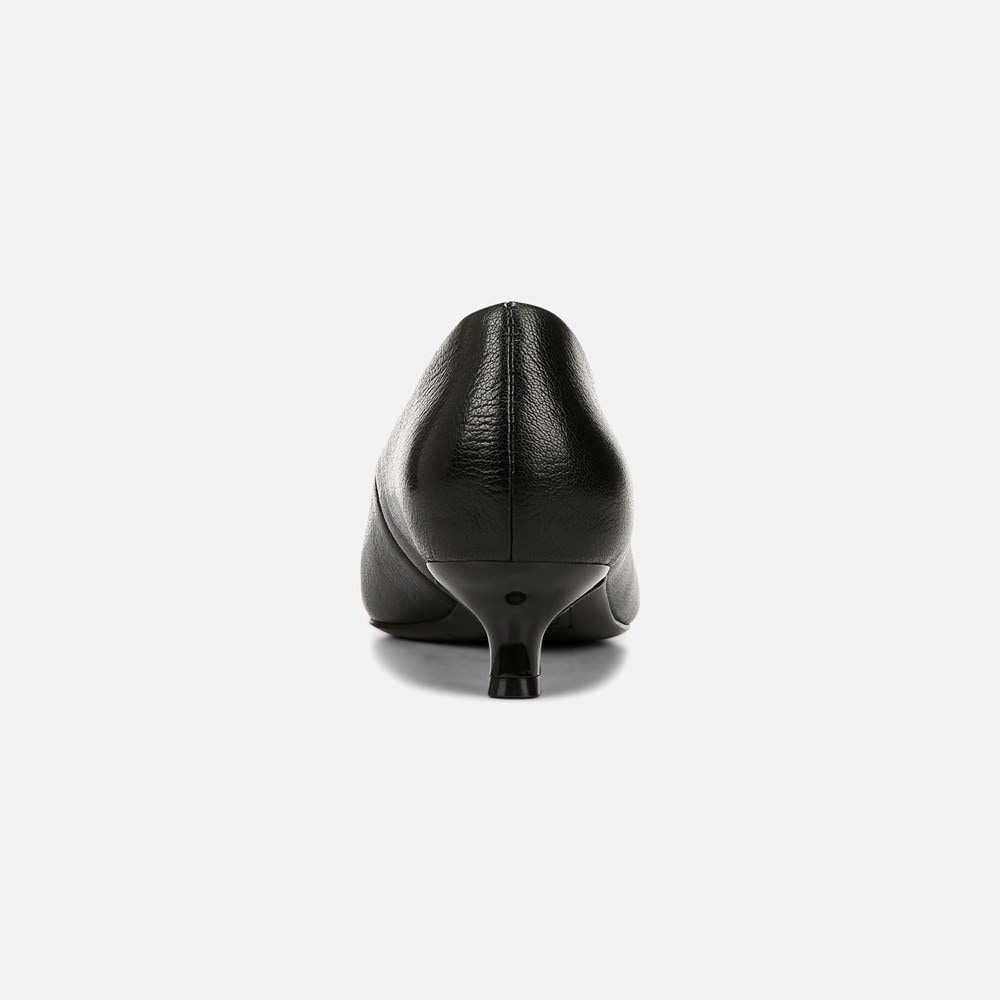 Naturalizer Natalia Kitten Heel - Black Leather