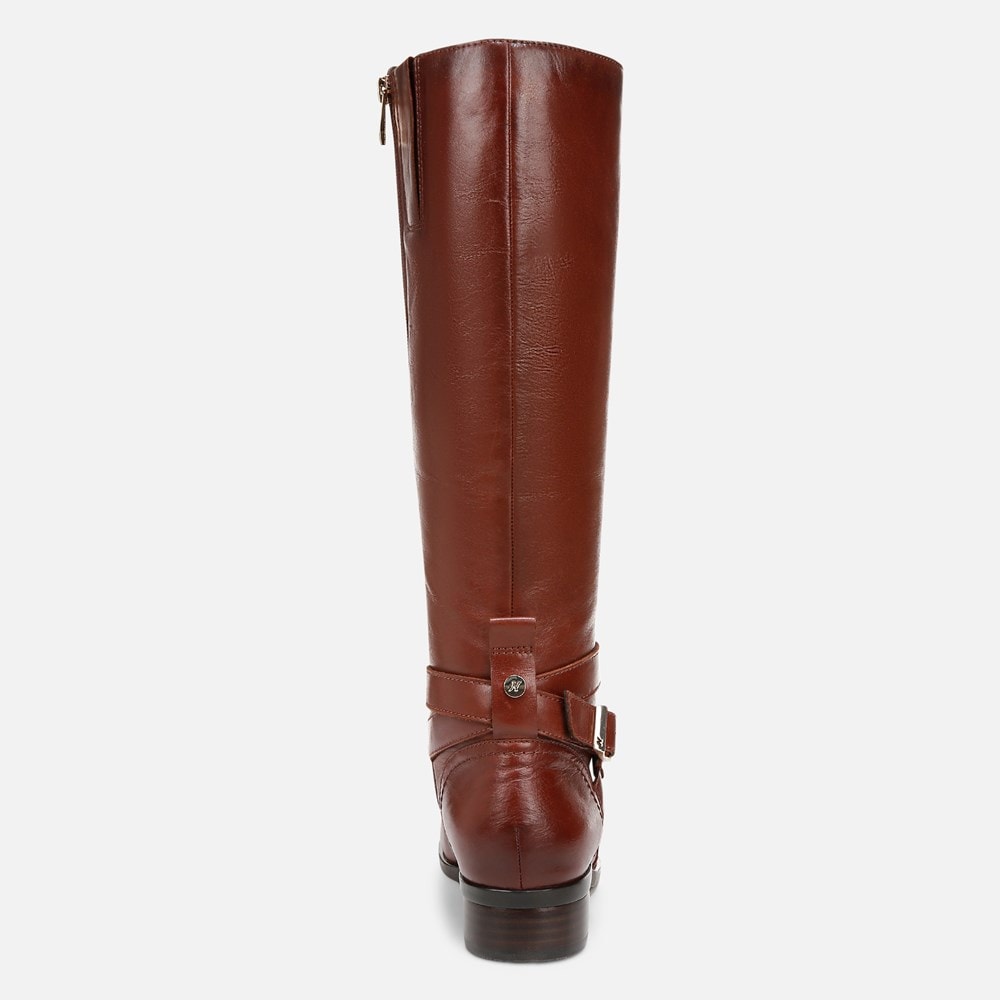 Naturalizer Rena 2 Narrow Calf Riding Boot - Deep Saddle Brown Leather